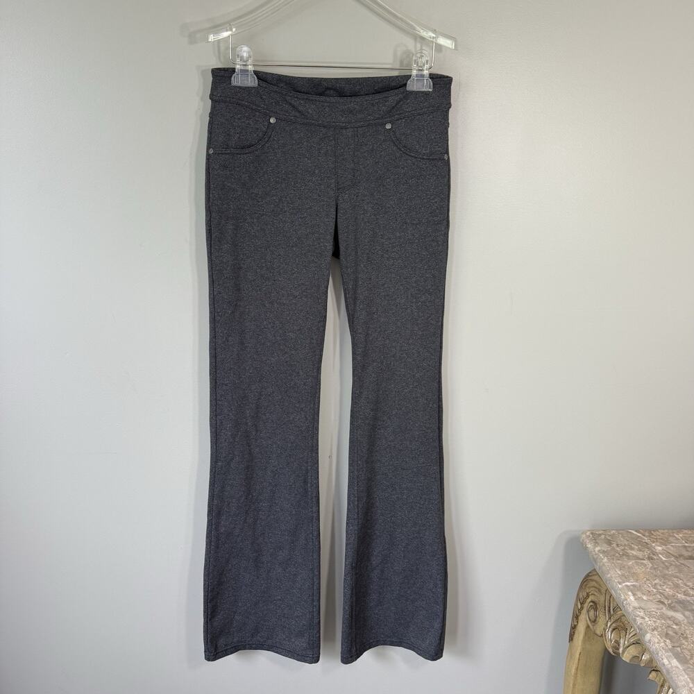 Athleta Odyssey Bettona Classic Flare Pants Gray Heathered Small Tall New